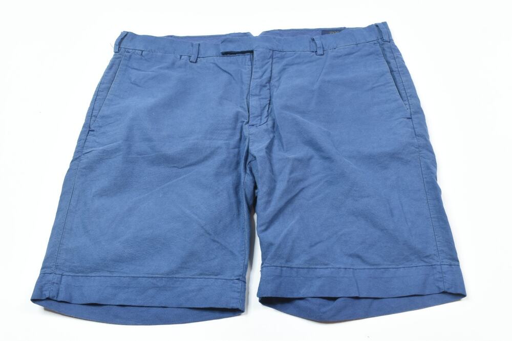 Polo Ralph Lauren Ocean Wash Chino Shorts Mens 35 Blue Straight Fit Dyed Cotton